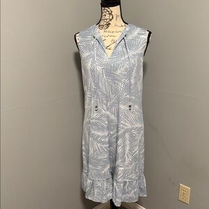 Michael Kors Blue and White Mini Dress